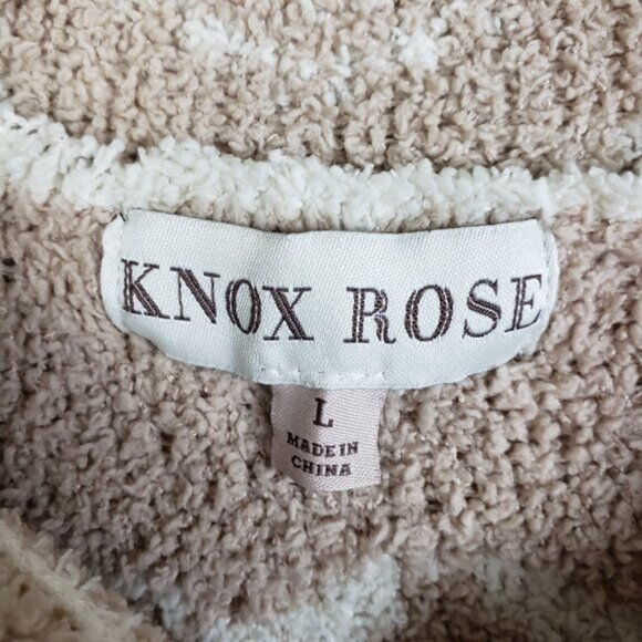 Knox Rose Bohemian Plush Sweatshirt 1/2 Zip Pullover size L Floral Ethnic - Picture 4 of 11